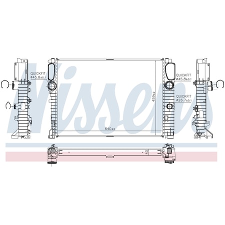 Nissen Nissens Radiator, 62796A 62796A